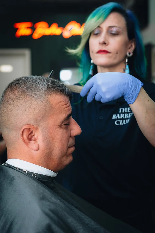 Fresh haircut at The Barber Club Pompano Beach
