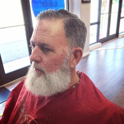 Old Fashioned Combover with Beard Trim — The Barber Club