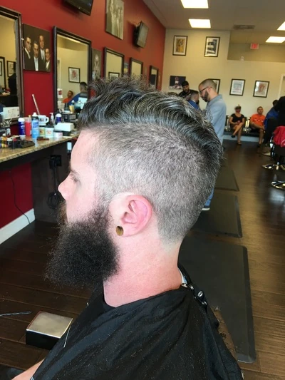 Disconnected Side haircut — The Barber Club Pompano Beach