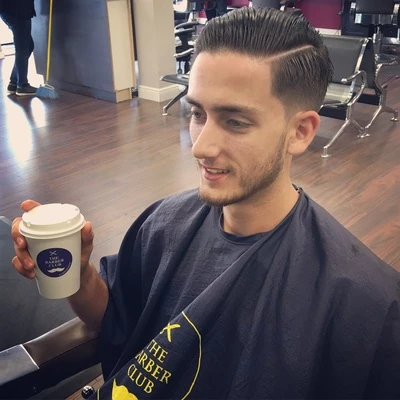 Comb-over with Hard Part — The Barber Club